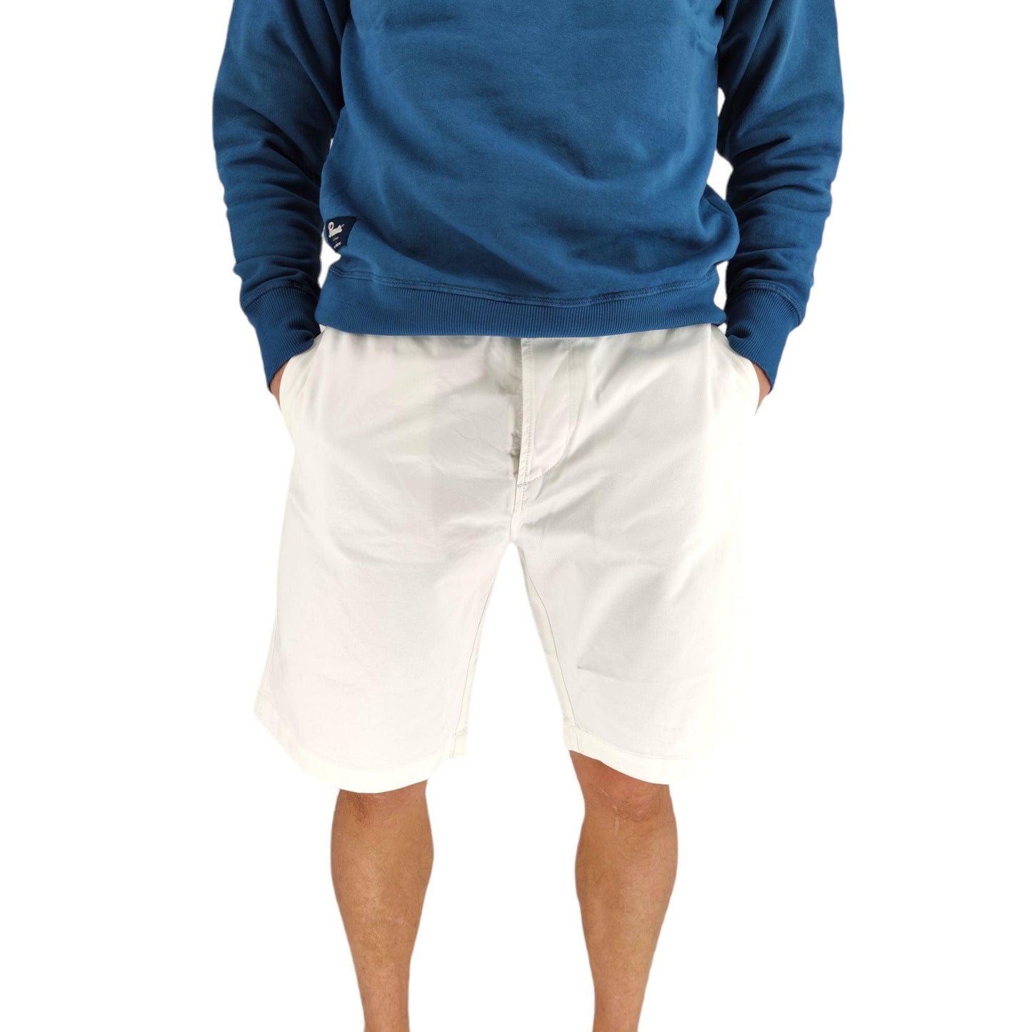 Pantaloncini Bermuda Uomo Panna
