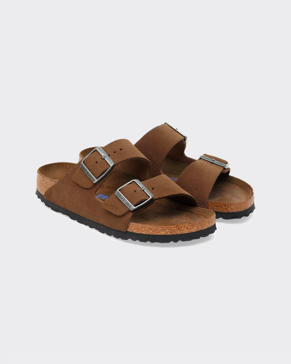 Ciabatta Arizona Softbed Suede Leather Dark Tea