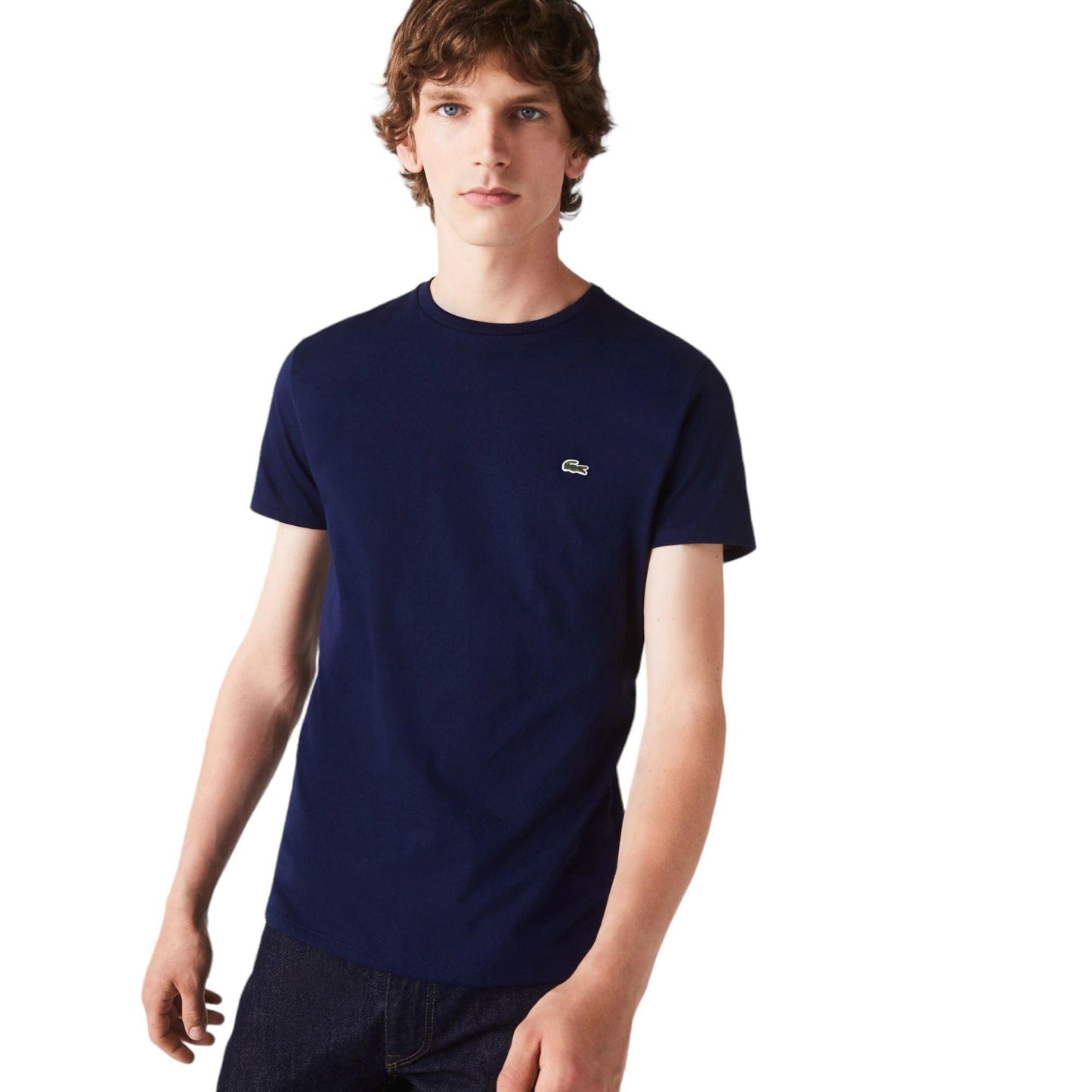 T-shirt Classic In Pima Uomo Blue Navy