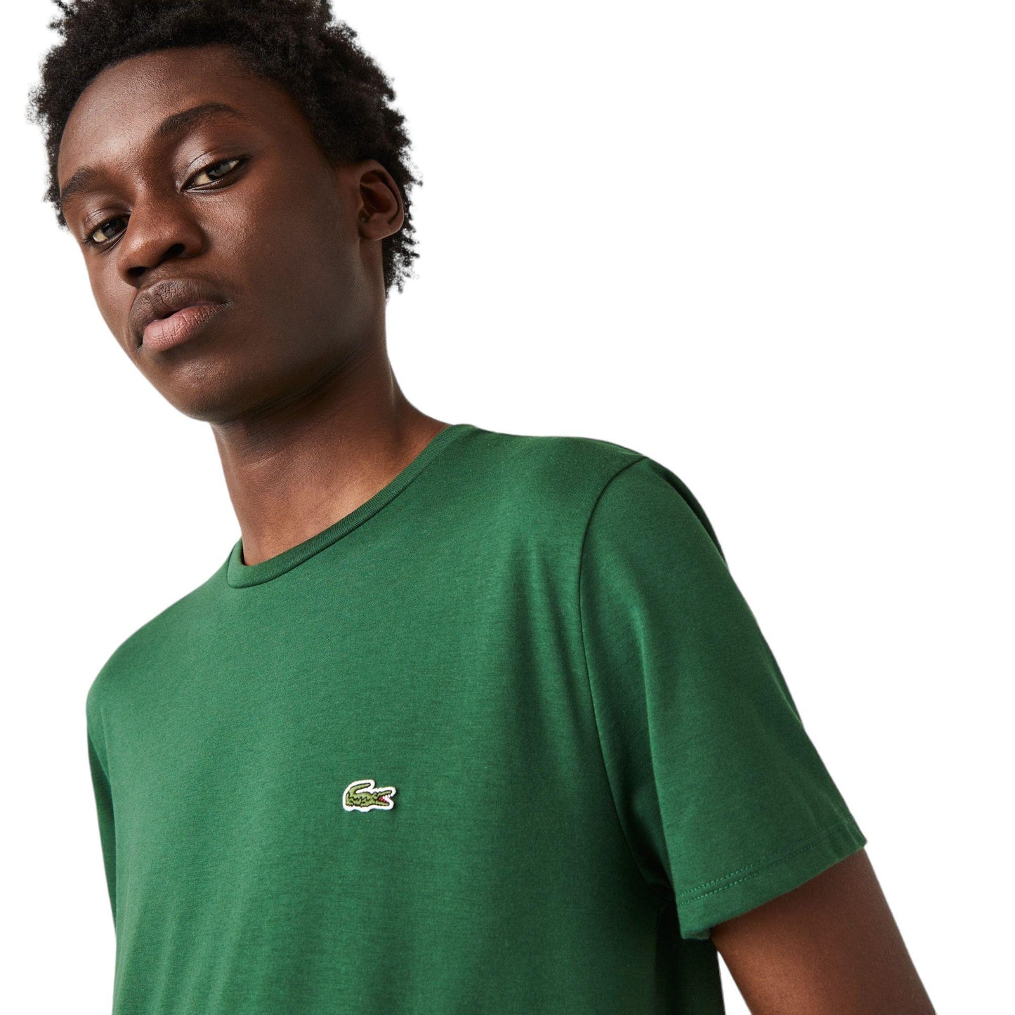 T-shirt Classic In Pima Uomo Verde Smeraldo