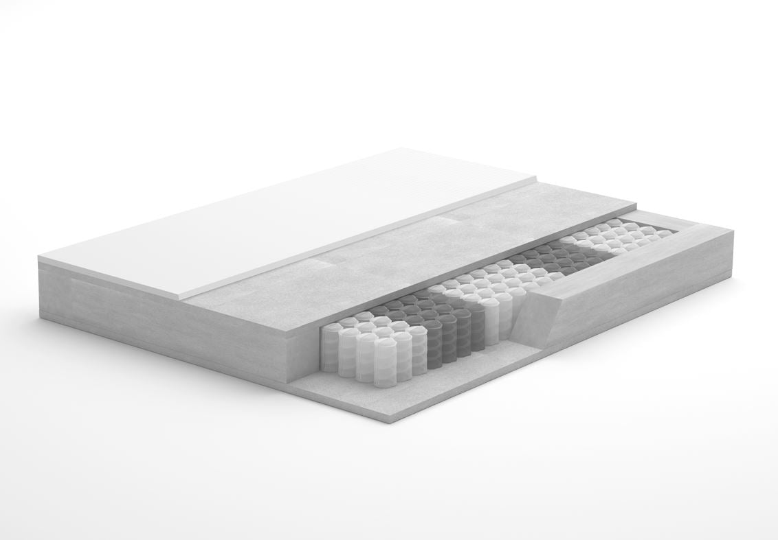 Materasso a molle insacchettate indipendenti più memory alto 24 cm - Giulio H24 cm