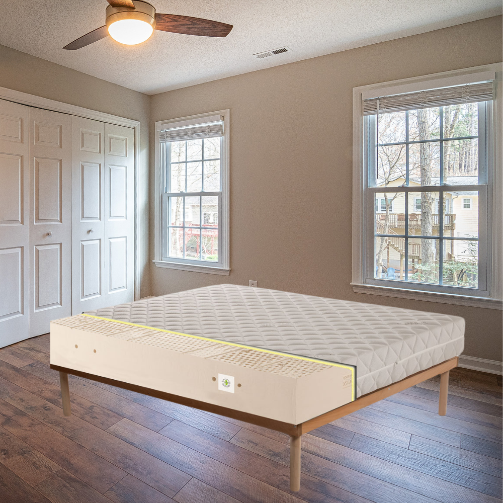 Materasso 100% lattice a 7 zone differenziate con tessuto anallergico alto 22 cm - JUPITER