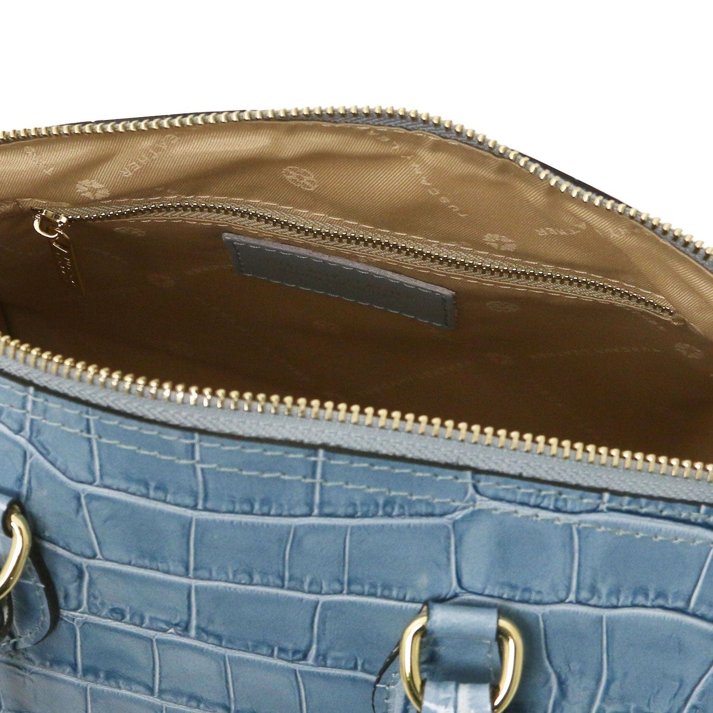 Layla - Croc print leather small duffle handbag | TL142398