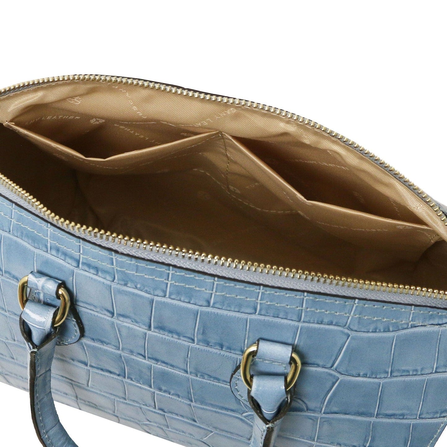 Layla - Croc print leather small duffle handbag | TL142398