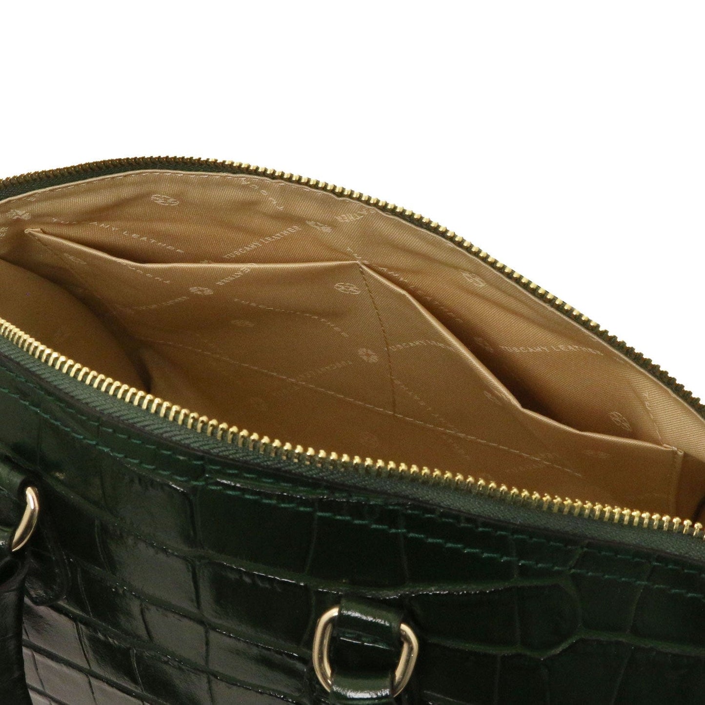 Layla - Croc print leather small duffle handbag | TL142398