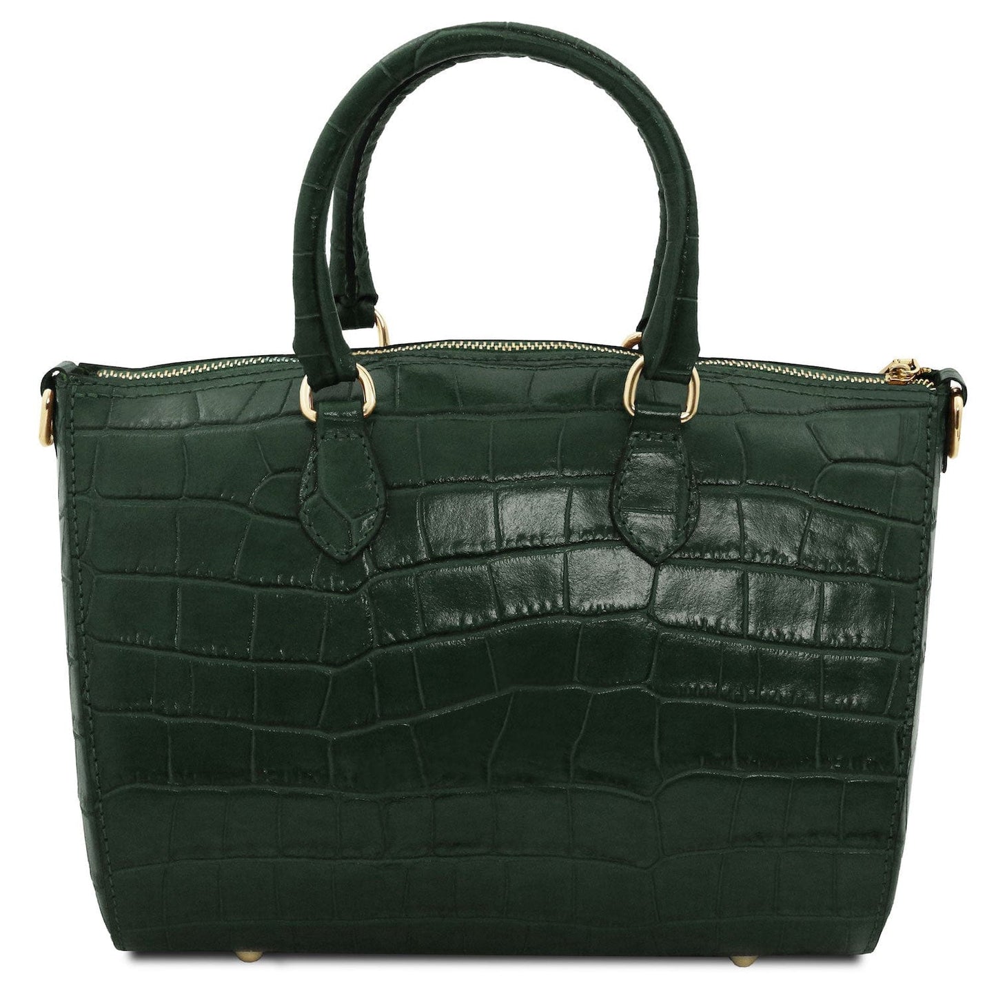 Layla - Croc print leather small duffle handbag | TL142398