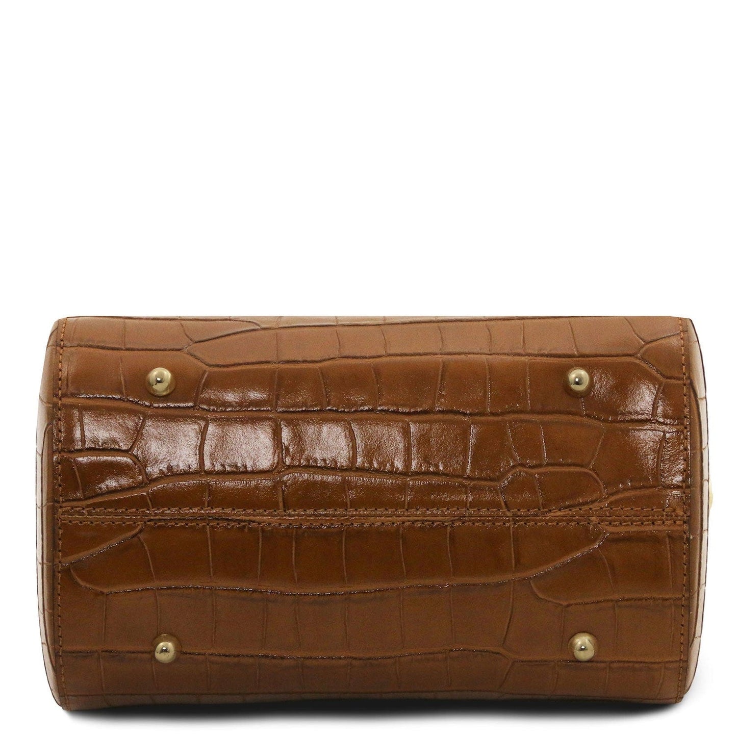 Layla - Croc print leather small duffle handbag | TL142398