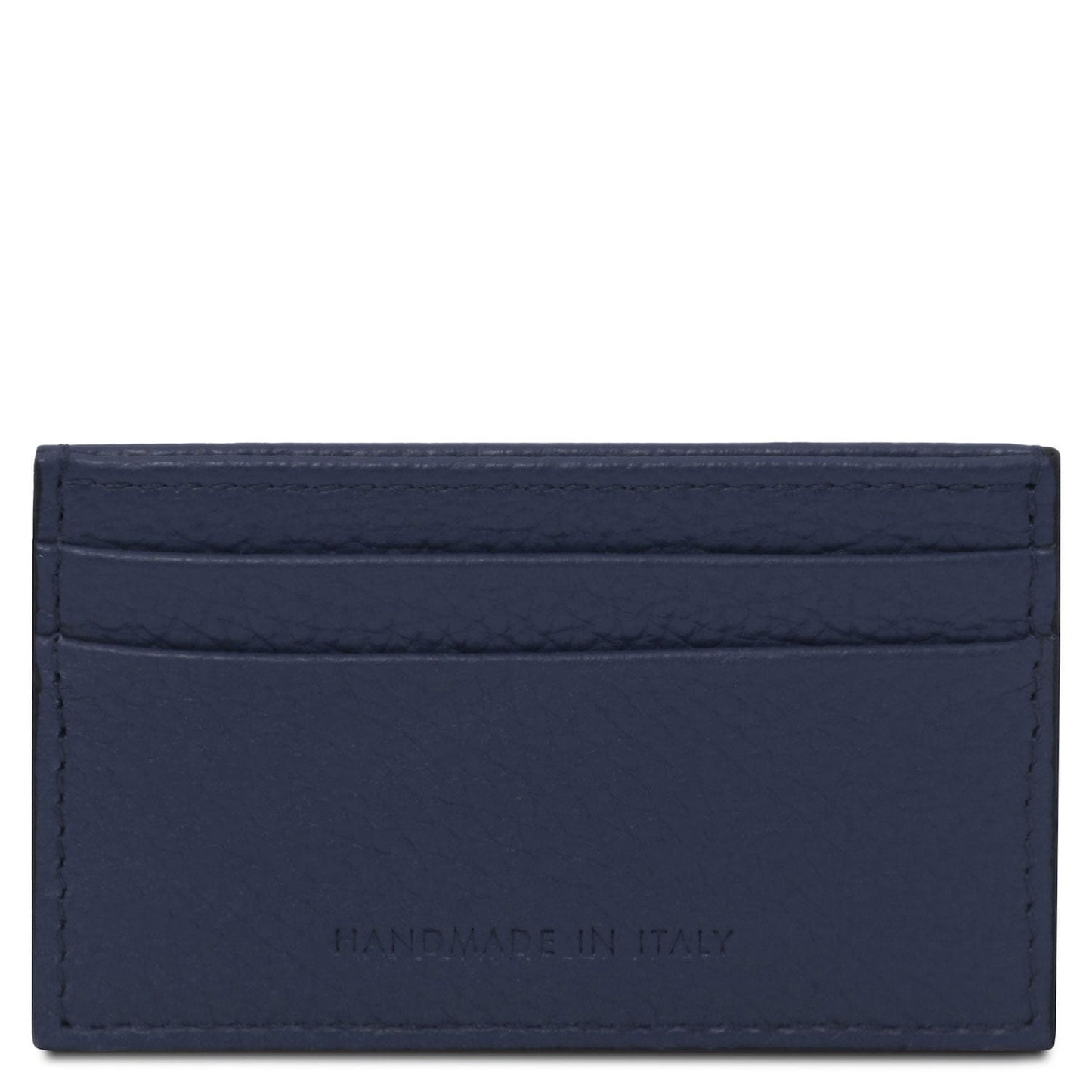 Leather card holder - 4 cards, pebbled leather | TL142474