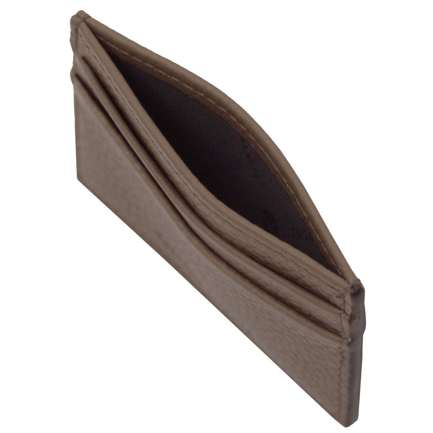 Leather card holder - 4 cards, pebbled leather | TL142474