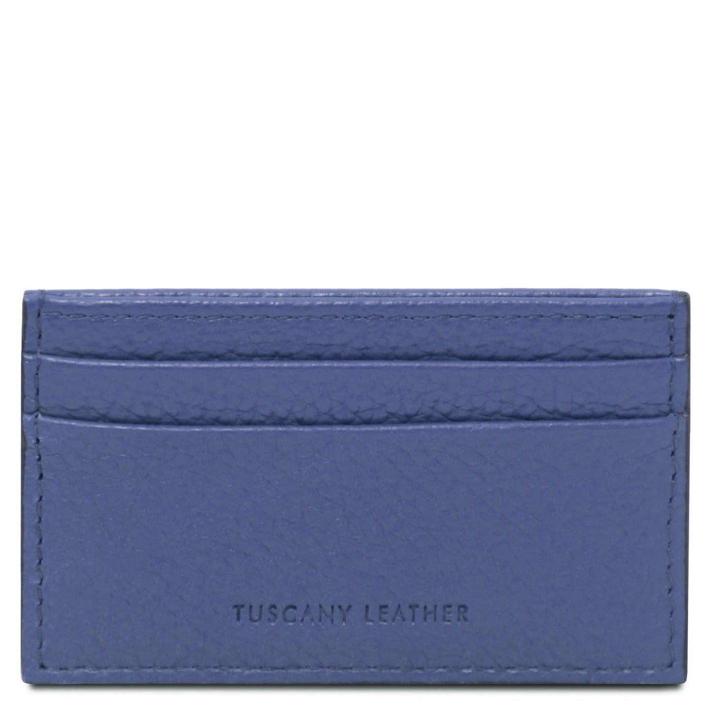 Leather card holder - 4 cards, pebbled leather | TL142474