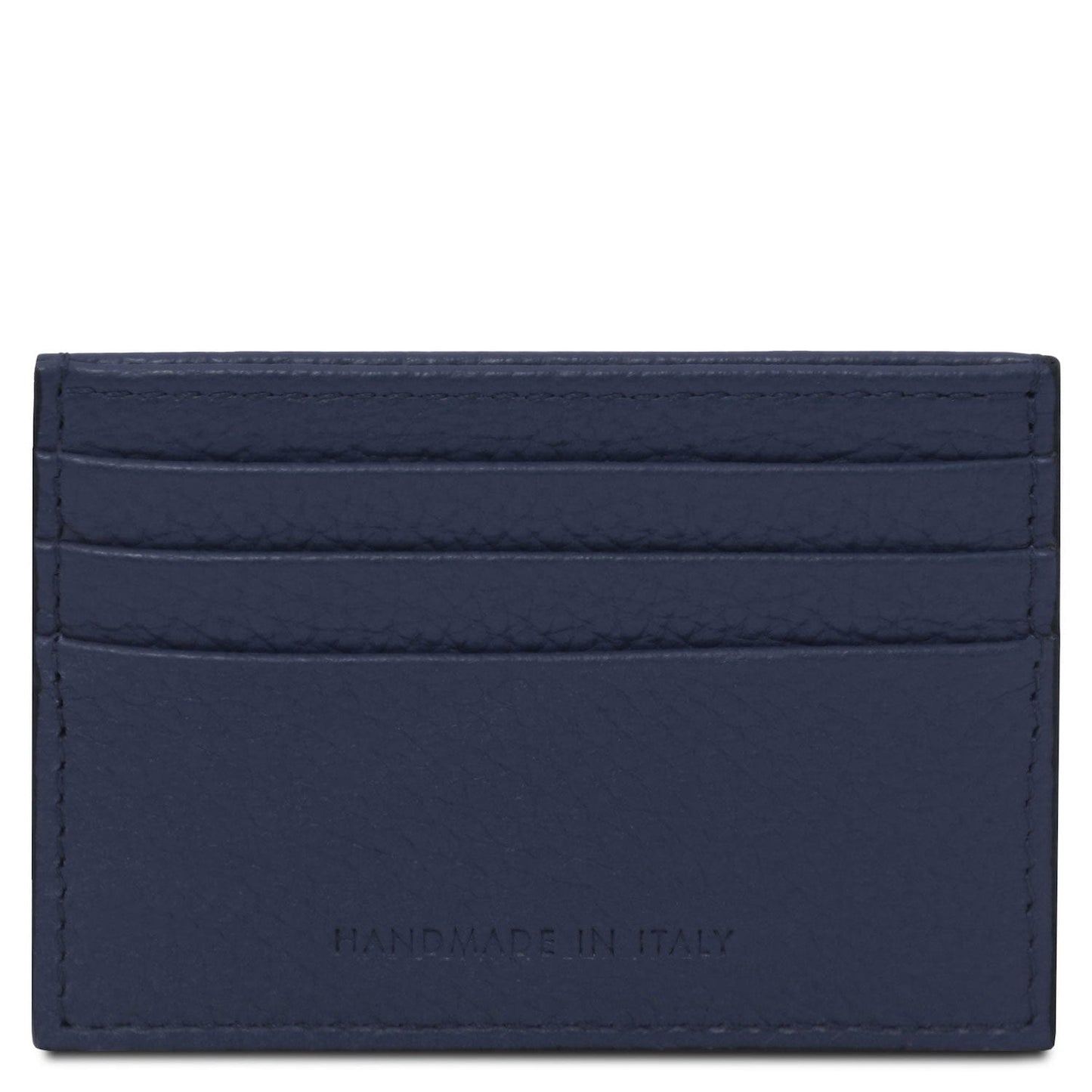Leather card holder - 6 cards, pebbled leather | TL142472
