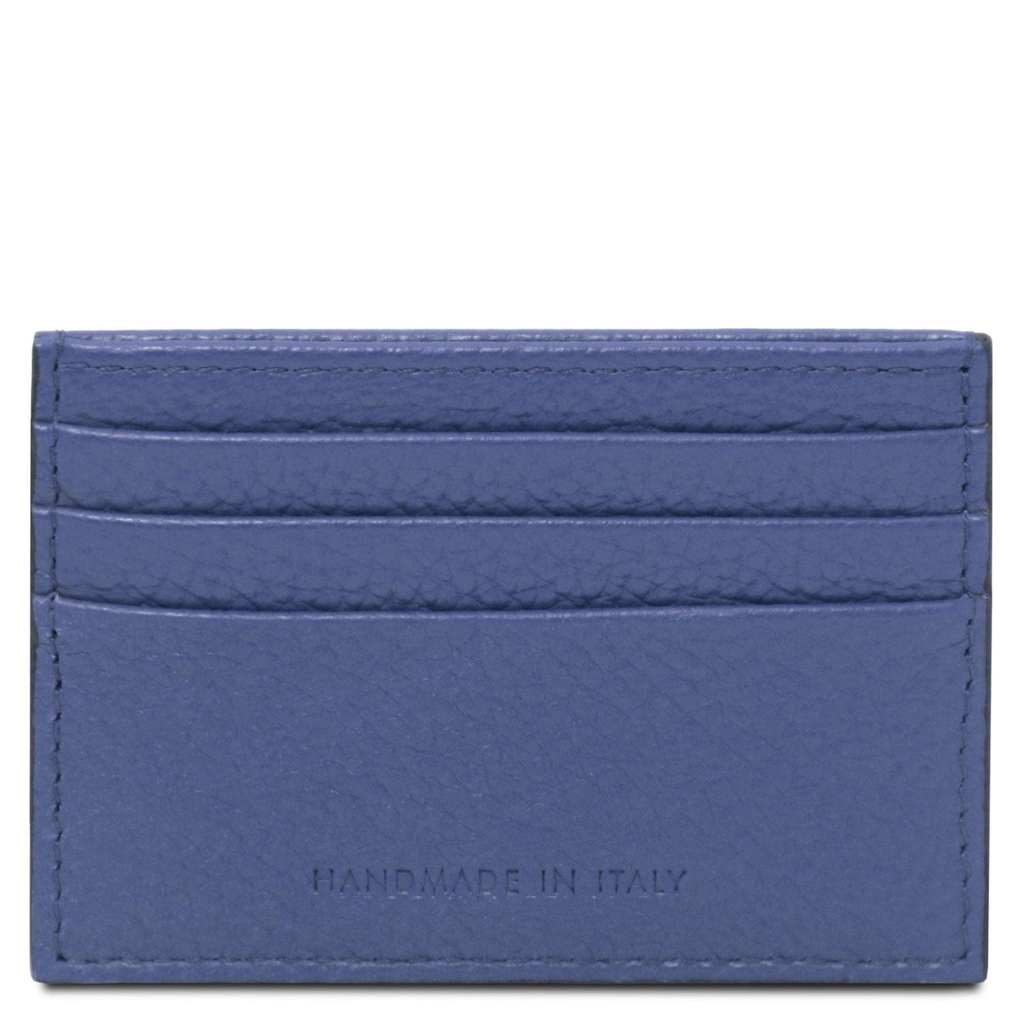 Leather card holder - 6 cards, pebbled leather | TL142472