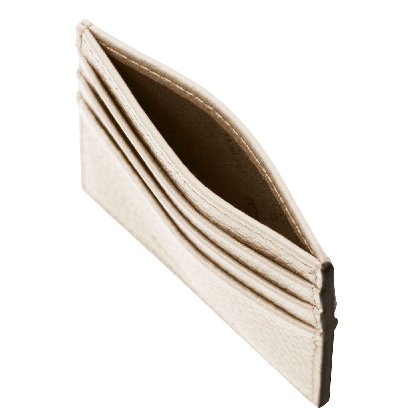 Leather card holder - 6 cards, pebbled leather | TL142472