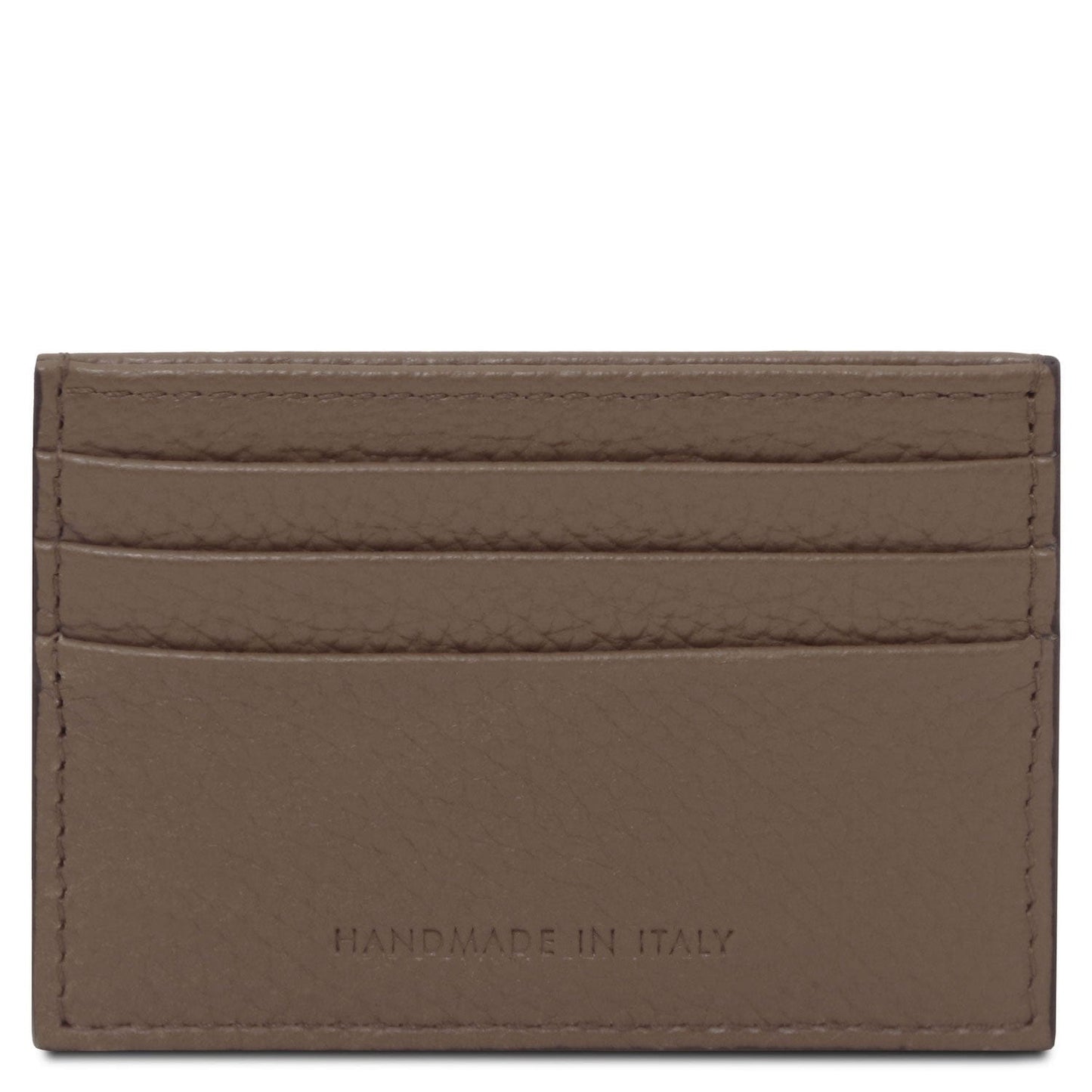 Leather card holder - 6 cards, pebbled leather | TL142472