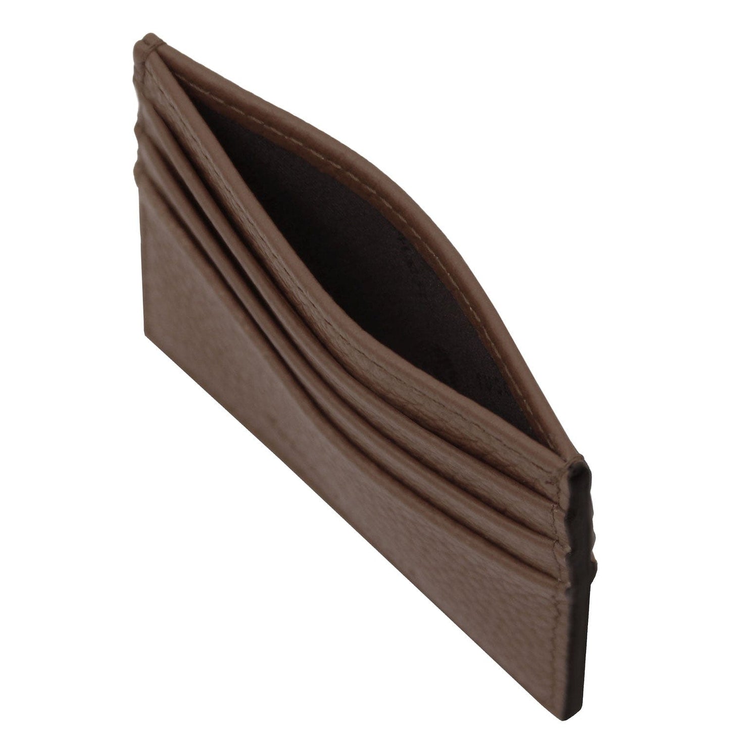 Leather card holder - 6 cards, pebbled leather | TL142472