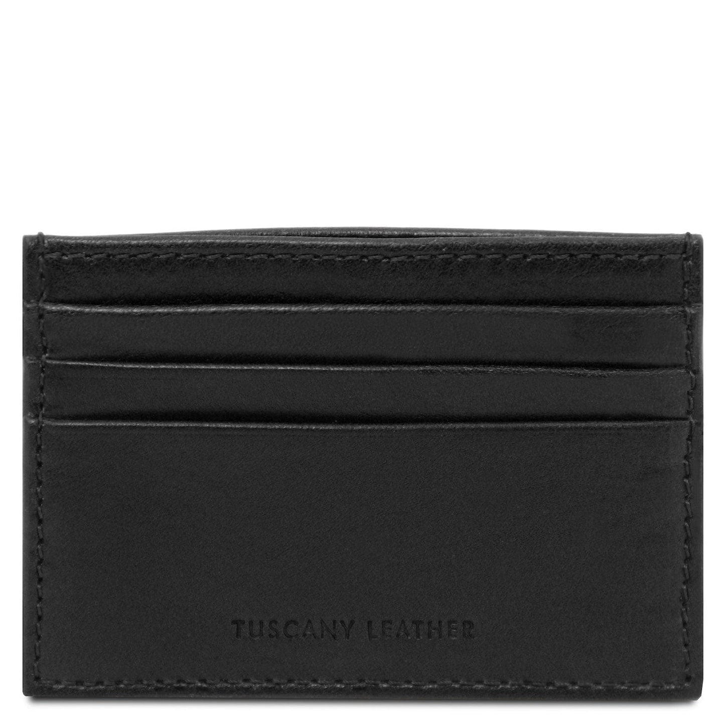 Leather card holder - 6 cards, smooth full-grain leather | TL142471