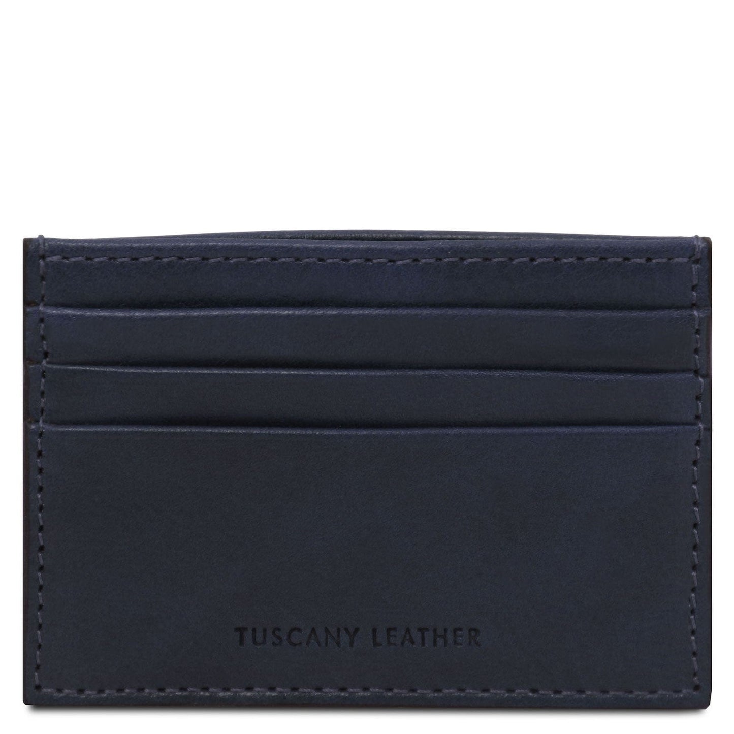 Leather card holder - 6 cards, smooth full-grain leather | TL142471
