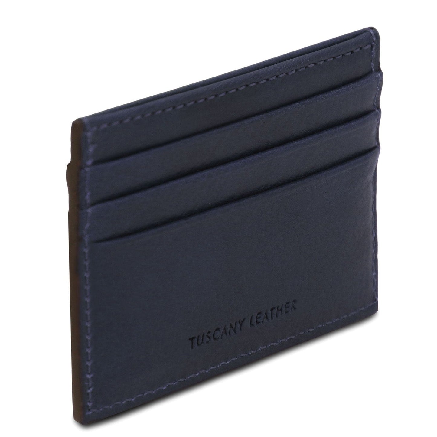 Leather card holder - 6 cards, smooth full-grain leather | TL142471