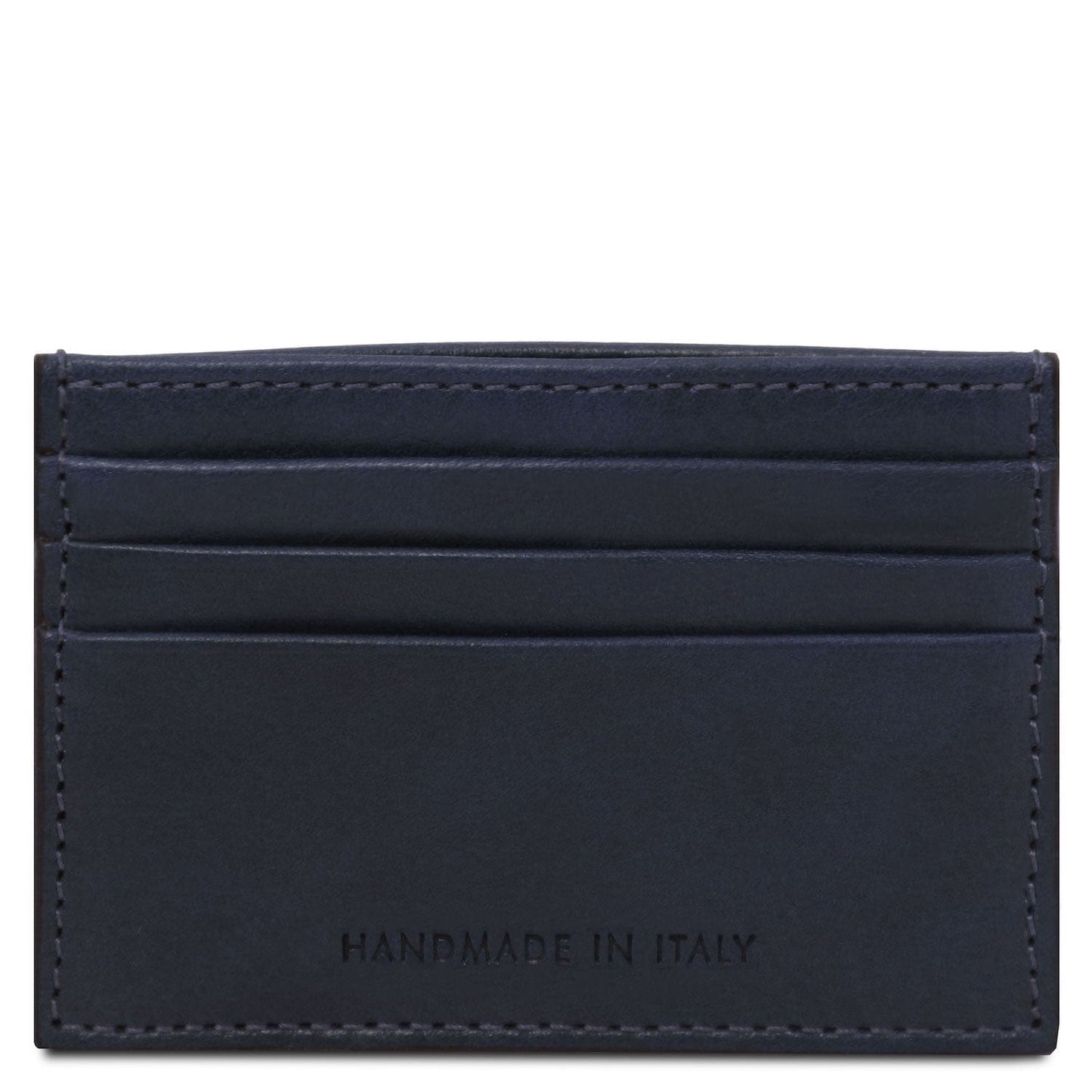 Leather card holder - 6 cards, smooth full-grain leather | TL142471
