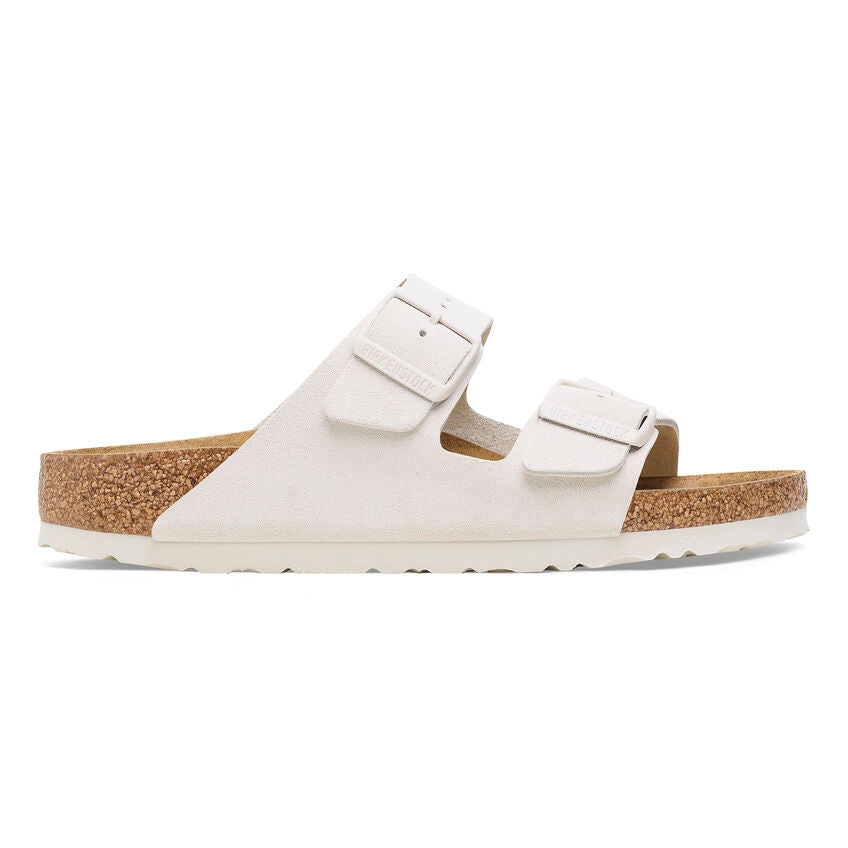 Birkenstock Arizona Pelle Bianca Pianta Stretta