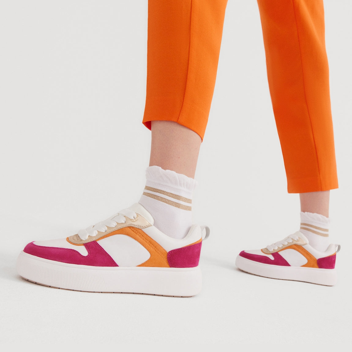 Tamaris Sneaker Bianco Fuxia