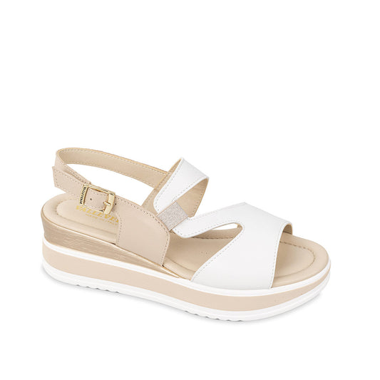 Valleverde Sandalo Bianco e Beige
