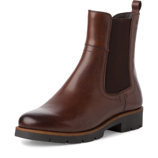 Tronchetto pelle marrone