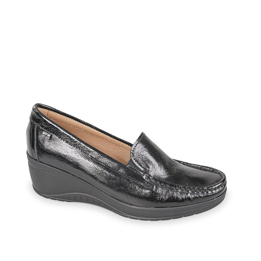 Valleverde Mocassino Nero Lucido