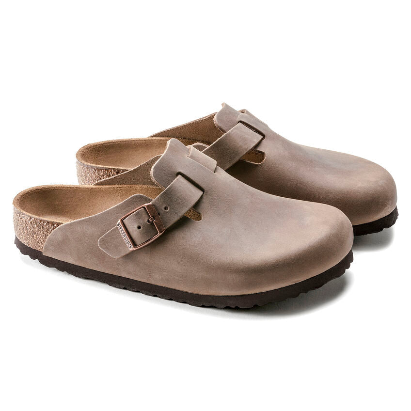 Birkenstock Boston Tabacco Brown pianta stretta