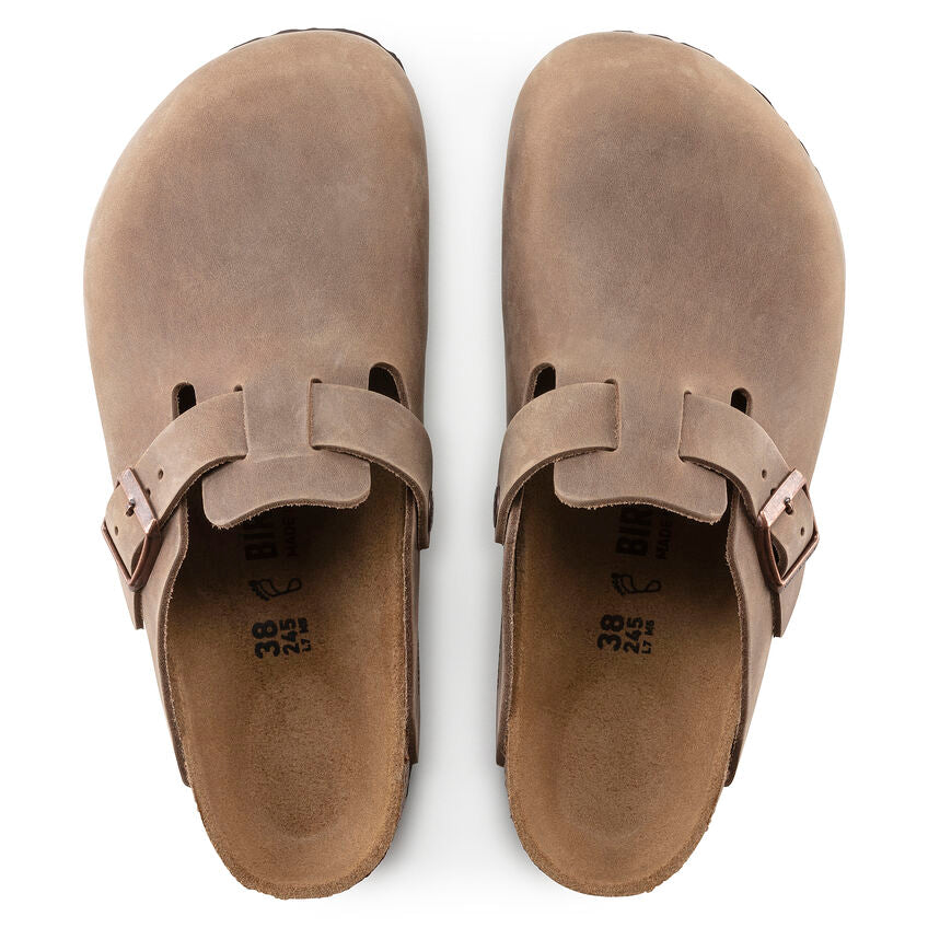Birkenstock Boston Tabacco Brown pianta stretta