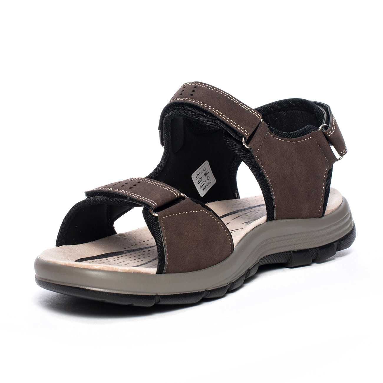 Valleverde Sandalo Marrone con Velcri