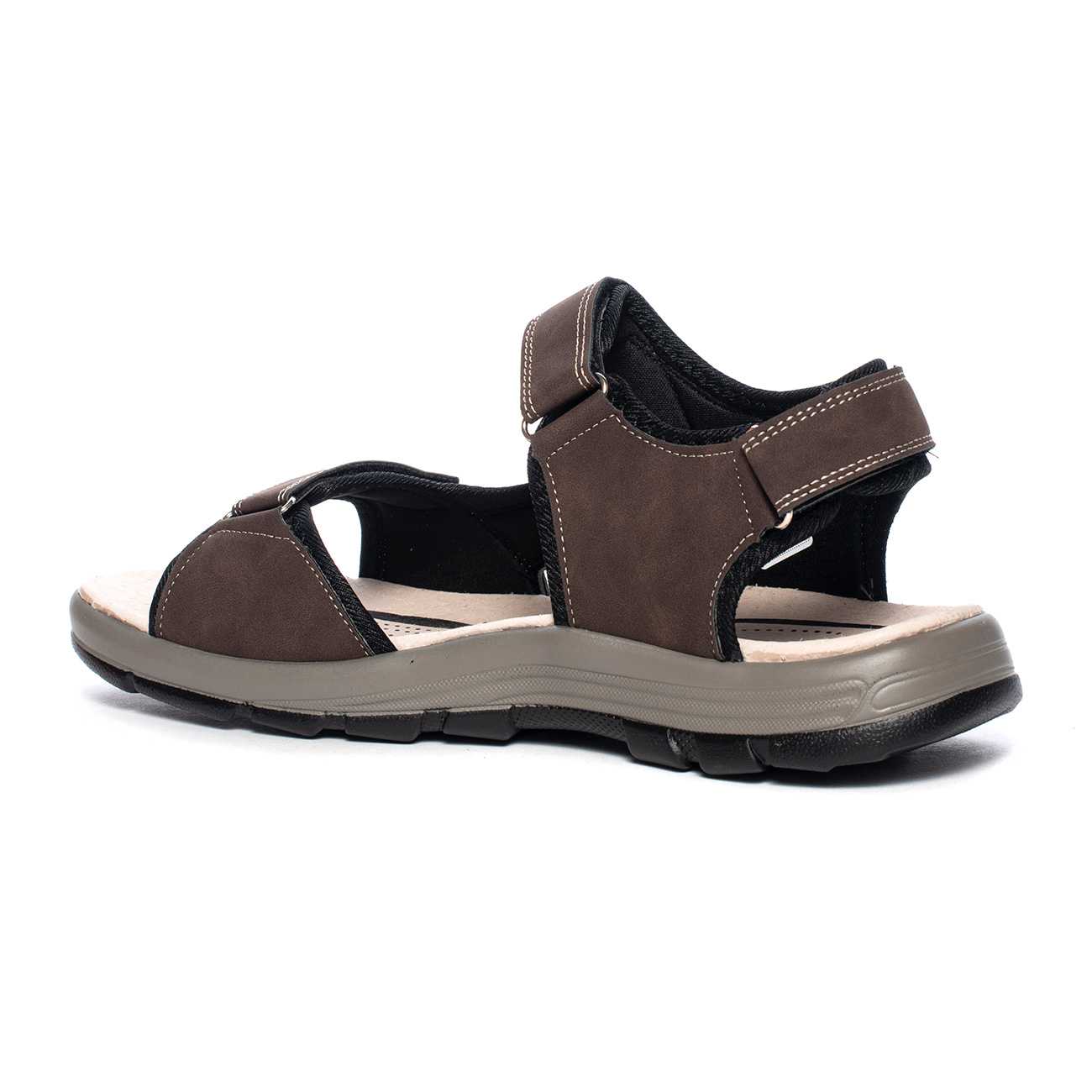 Valleverde Sandalo Marrone con Velcri