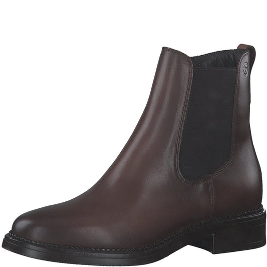 Tronchetto pelle cognac