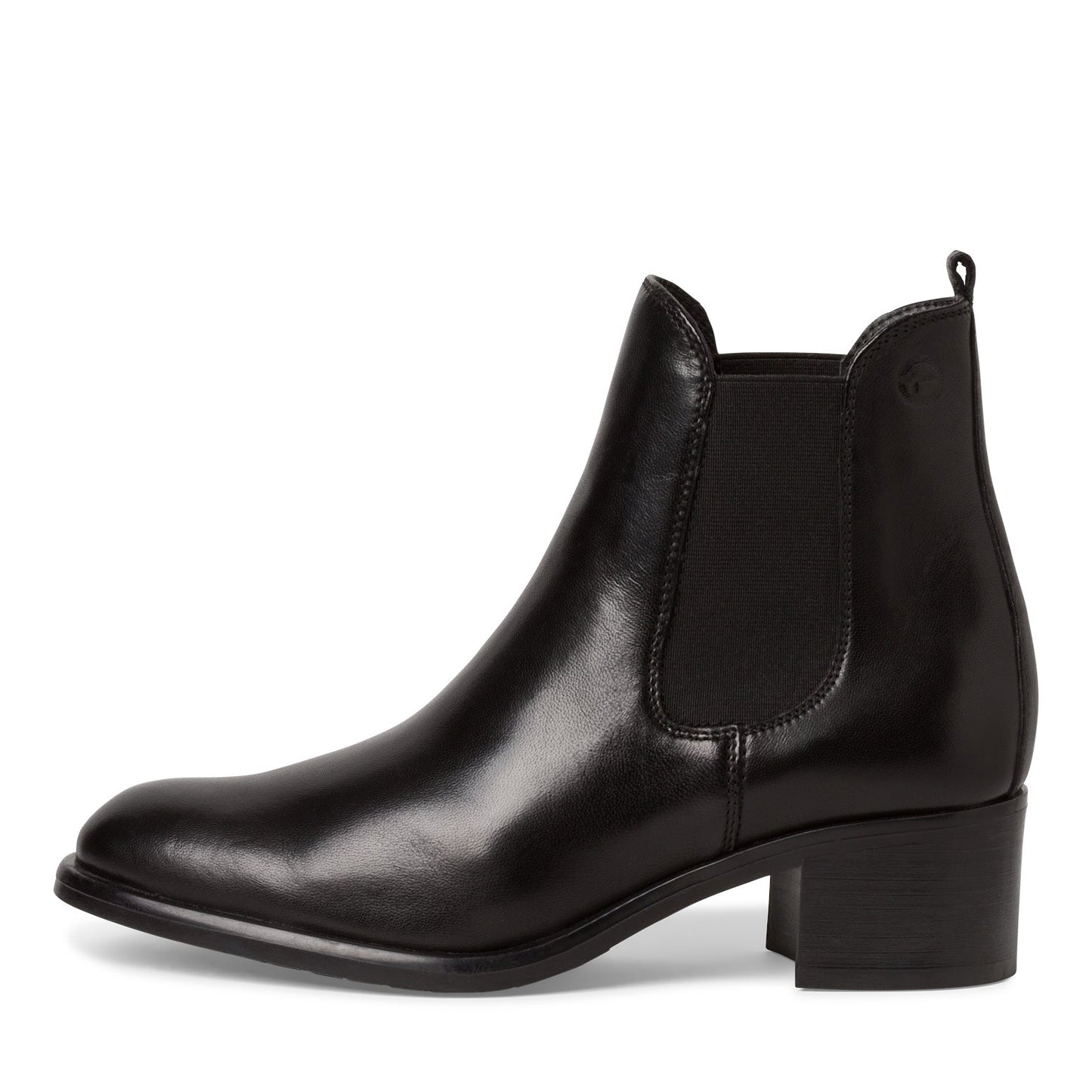 Tronchetto pelle nera