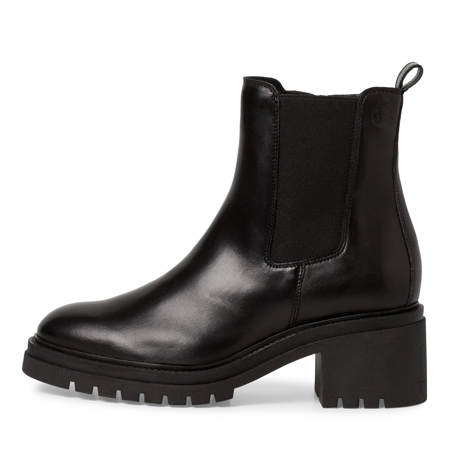 Tronchetto pelle nera