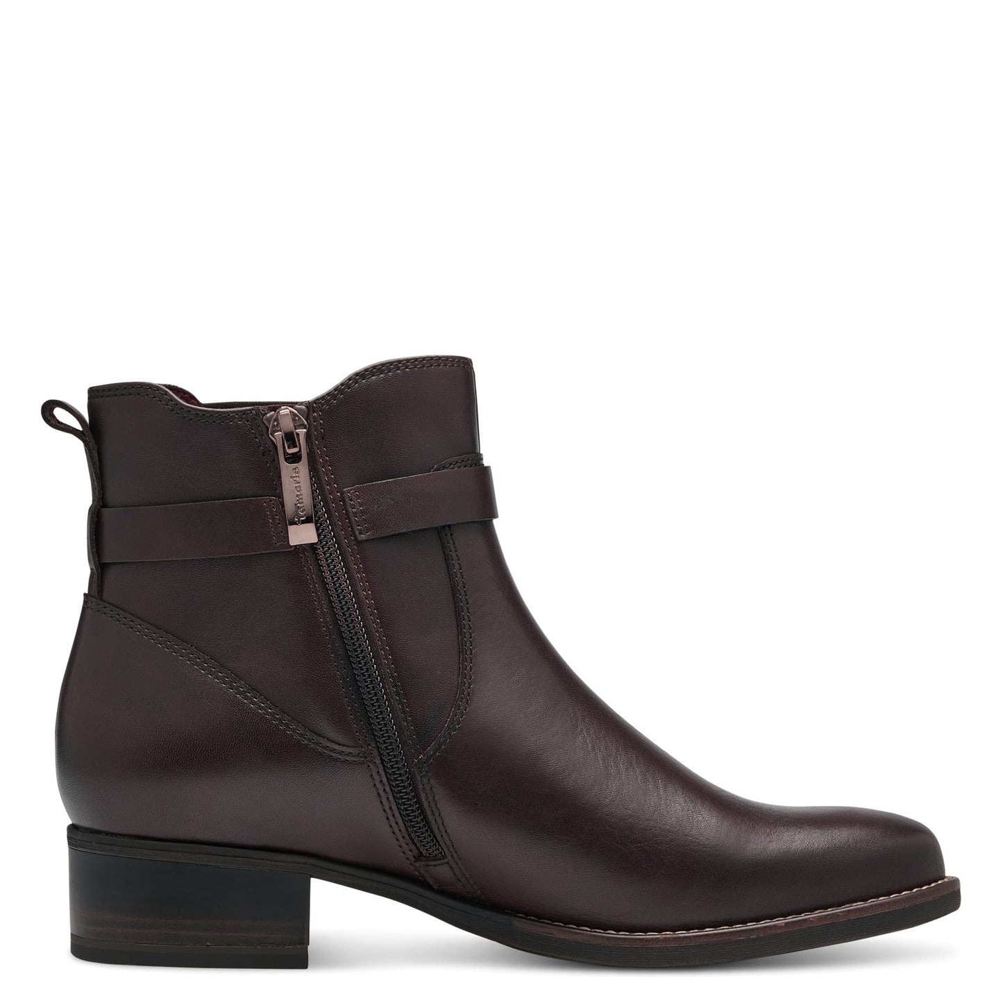 Tamaris Tronchetto pelle marrone