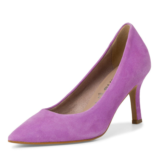 Decollete camoscio Viola