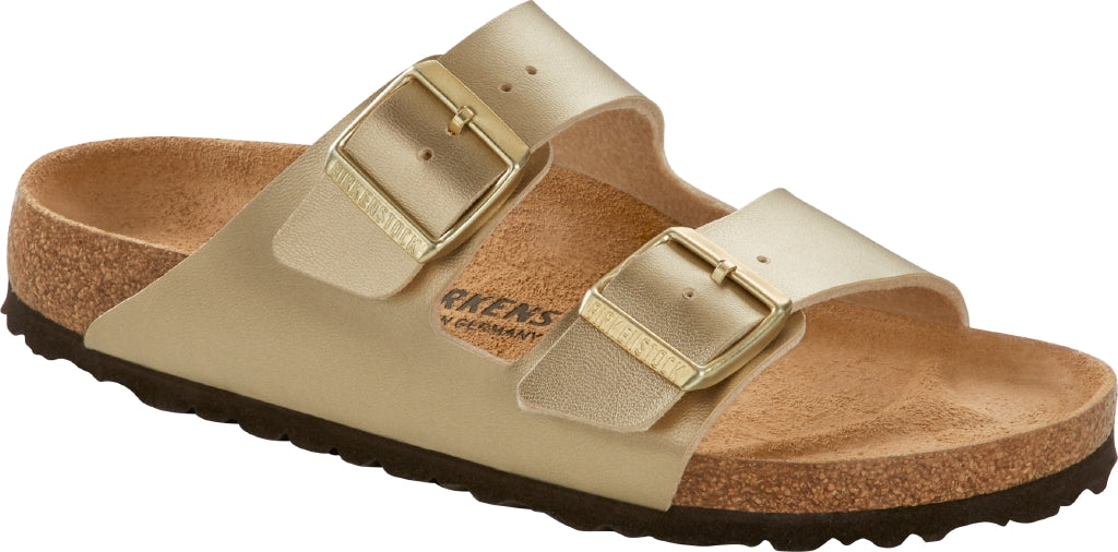 Birkenstock Arizona oro Birko Flor pianta stretta