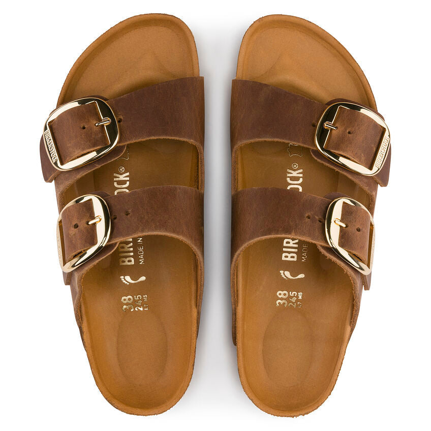 Birkenstock Arizona Big Buckle Cognac Pianta Stretta