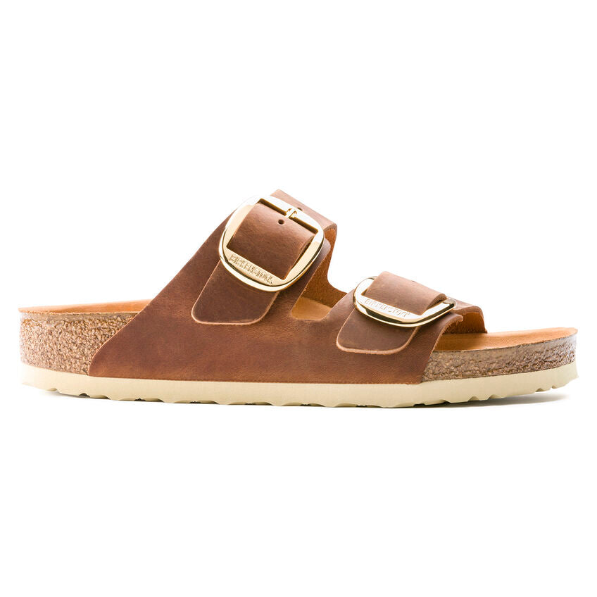 Birkenstock Arizona Big Buckle Cognac Pianta Stretta
