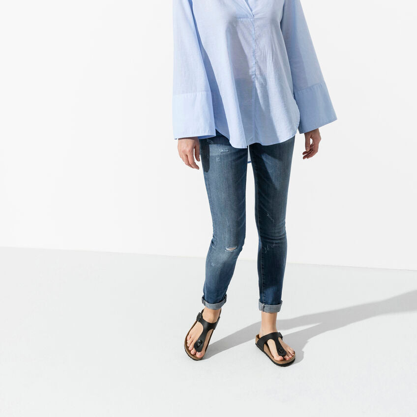 Birkenstock Gizeh Nero Birko Flor Pianta Normale