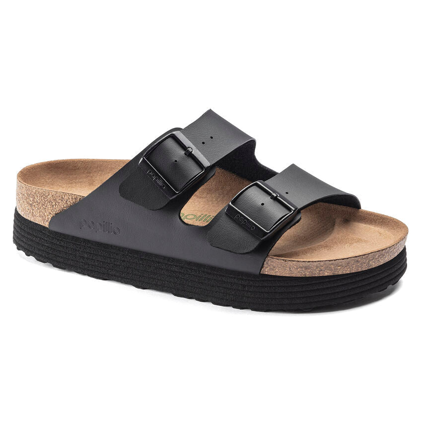 Birkenstock Arizona Grooved nero Pianta Stretta