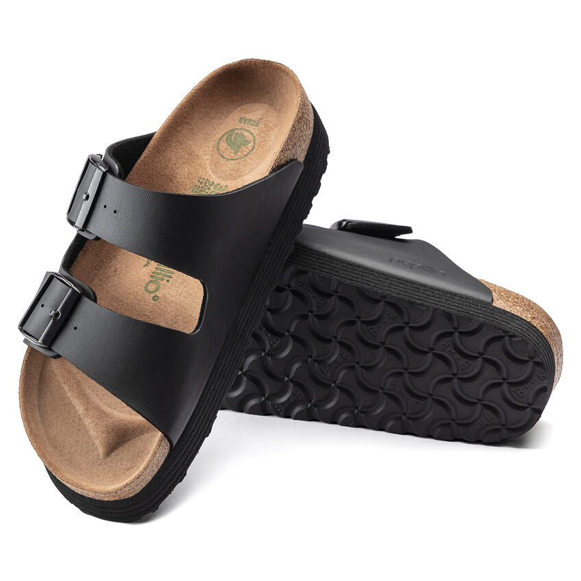 Birkenstock Arizona Grooved nero Pianta Stretta