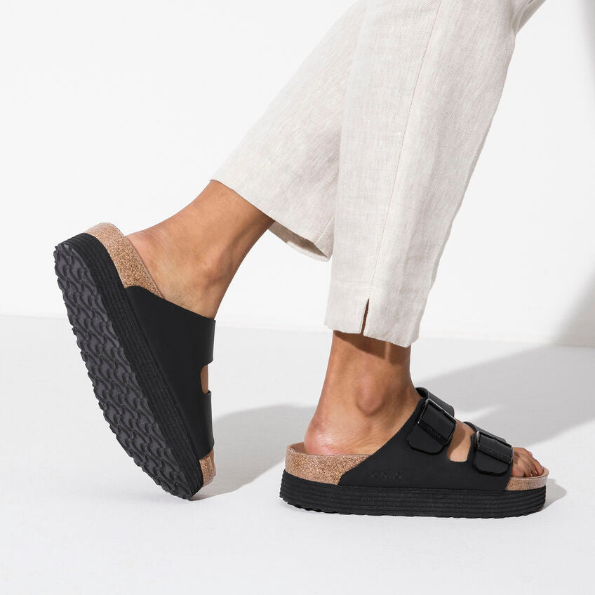 Birkenstock Arizona Grooved nero Pianta Stretta