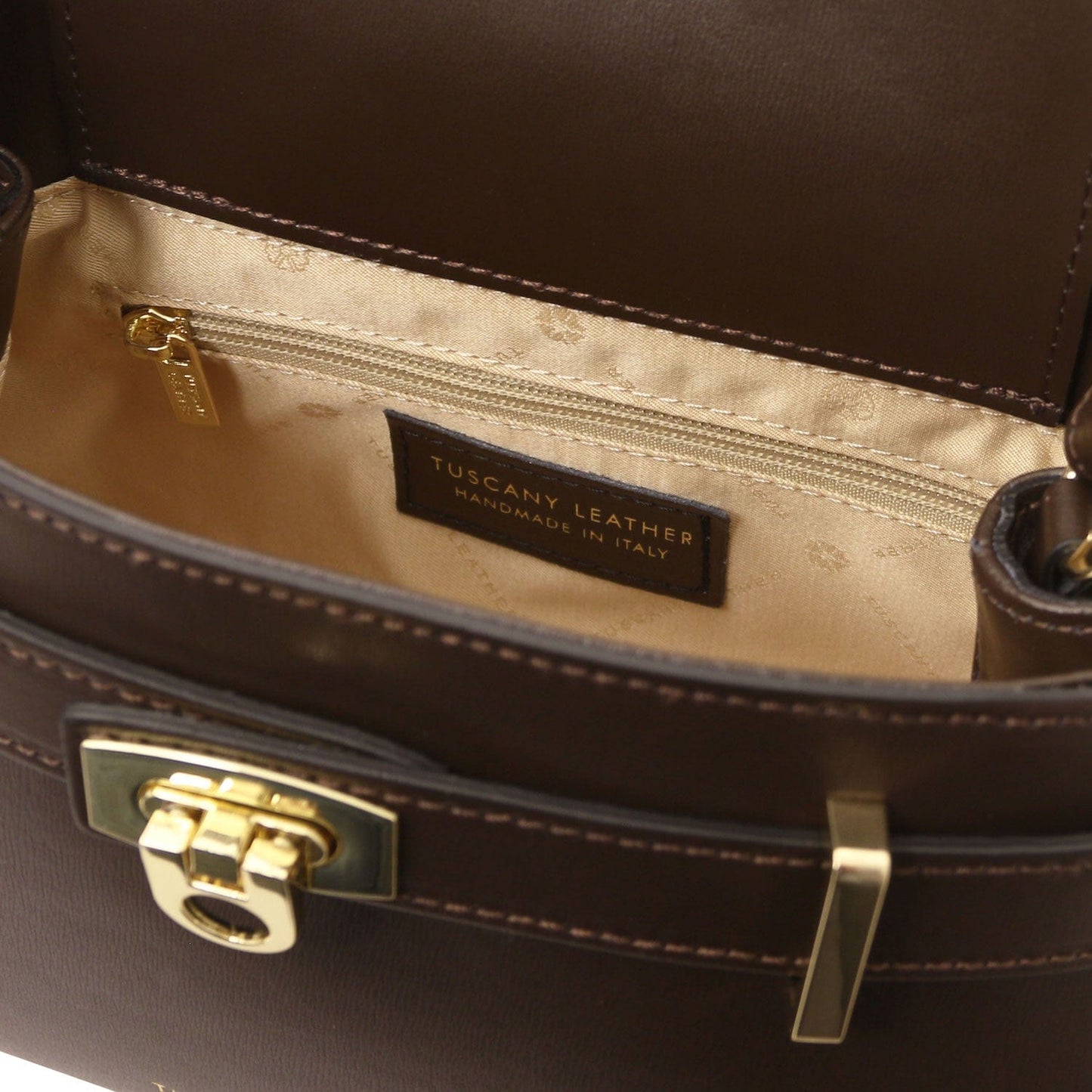 Maisy - Leather top handle bag in smooth leather | TL142459