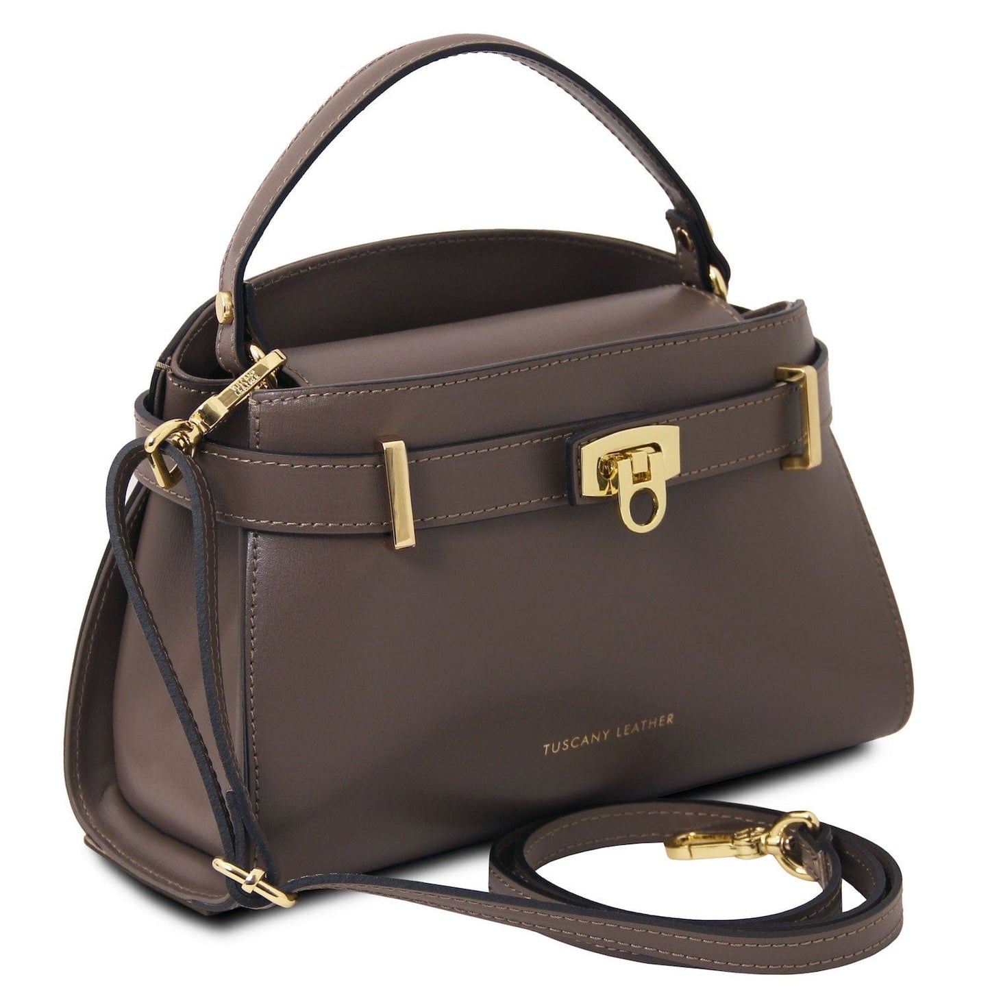 Maisy - Leather top handle bag in smooth leather | TL142459