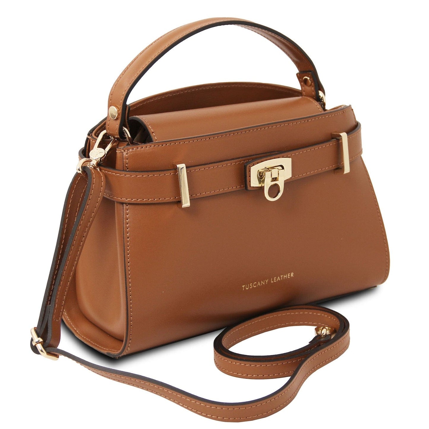 Maisy - Leather top handle bag in smooth leather | TL142459