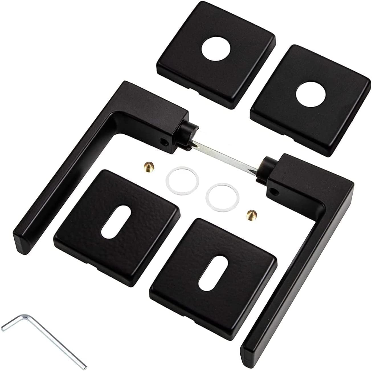 MANIGLIA PER PORTA AURA NERO OPACO