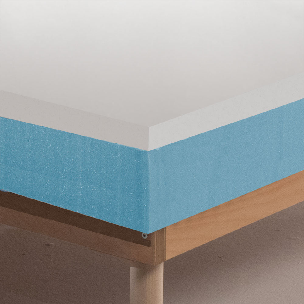 Kit Materasso Memory rigido alto 20 cm con tessuto antimicrobico e Rete a Doghe - Memory 15+3