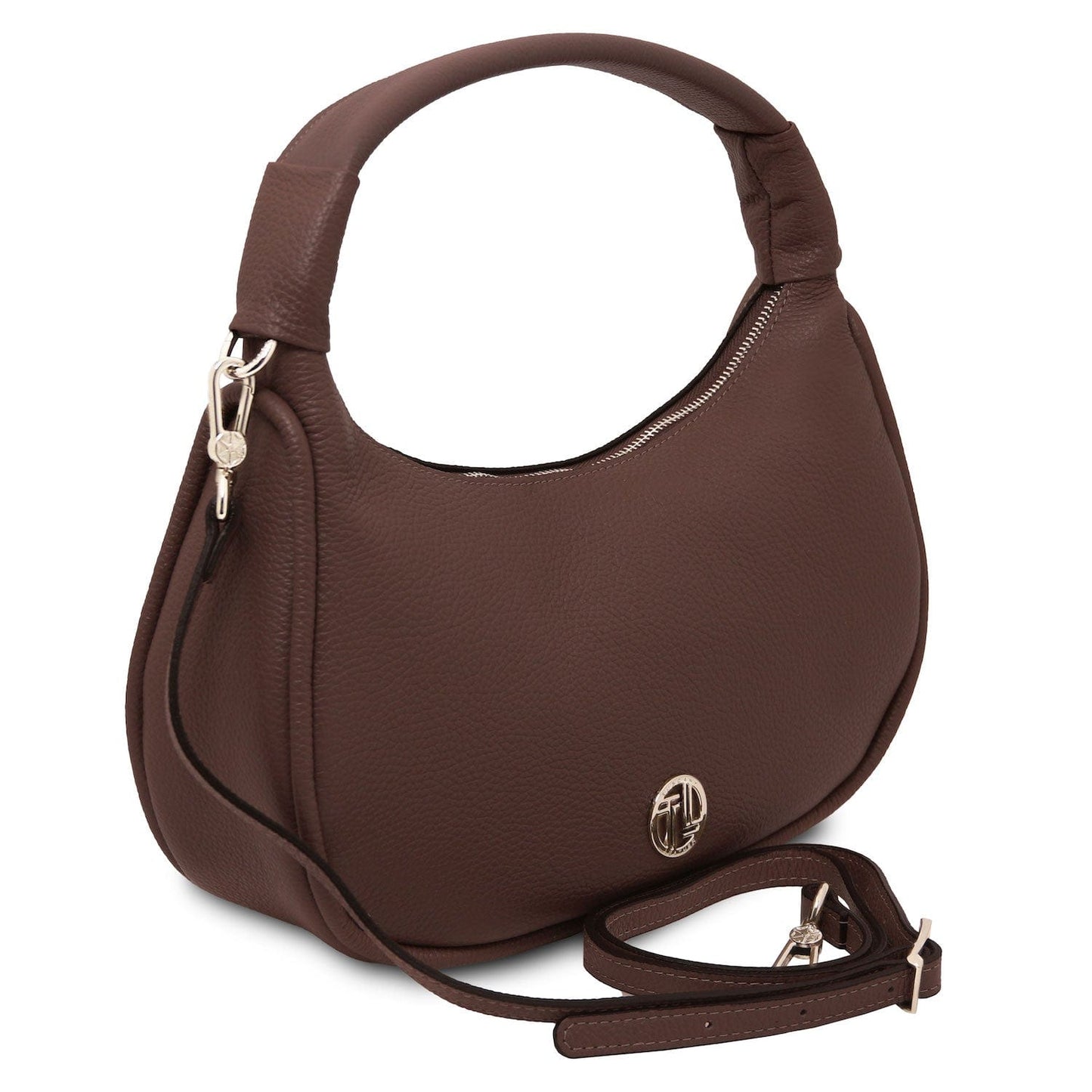 Michelle - Large-sized leather hobo bag | TL142477